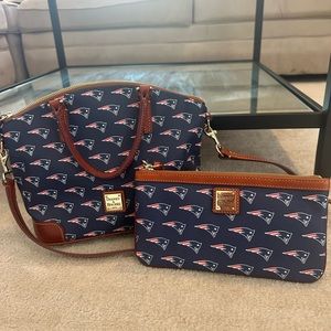 Dooney & Bourke NFL New England Patriots satchel & wristlet